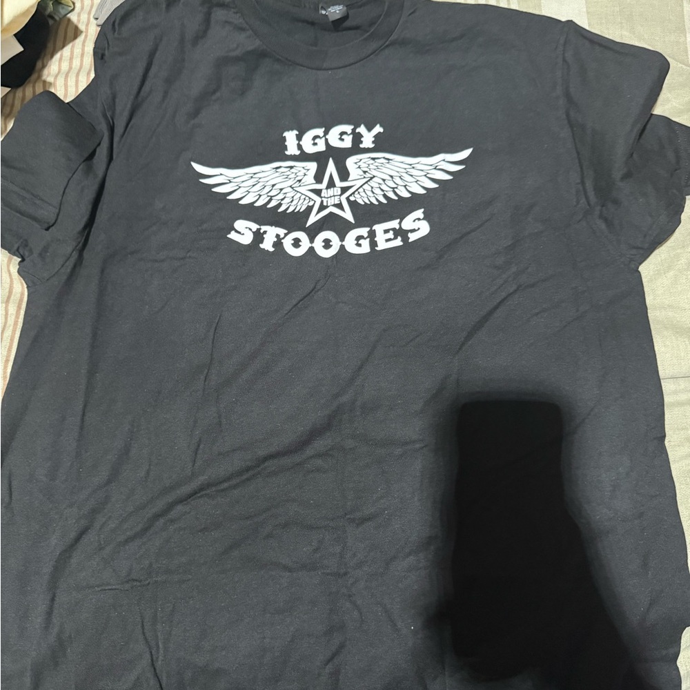 Black Iggy Stooges Graphic T-Shirt